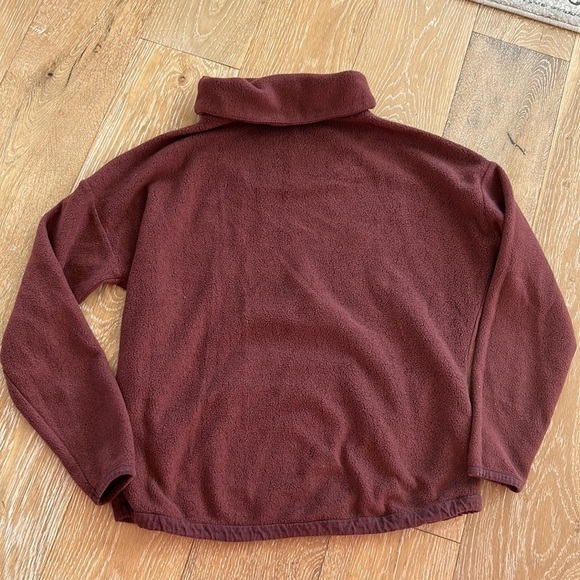 Carve Designs Maroon Rowayton Cowl Neck Pullover - Picture 8 of 8